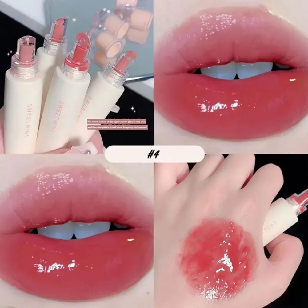 Hydrating Jelly Lipstick,Glow Moisturizing Tinted Lip Balm,Long Lasting Waterproof Plumping Lip Gloss, Mirror Lip Glaze Makeup