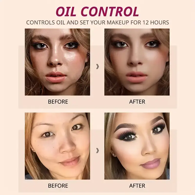 4 Colors Luxury Banana Powder Long-lasting Waterproof Light and Breathable Oil-controlling Setting Powder