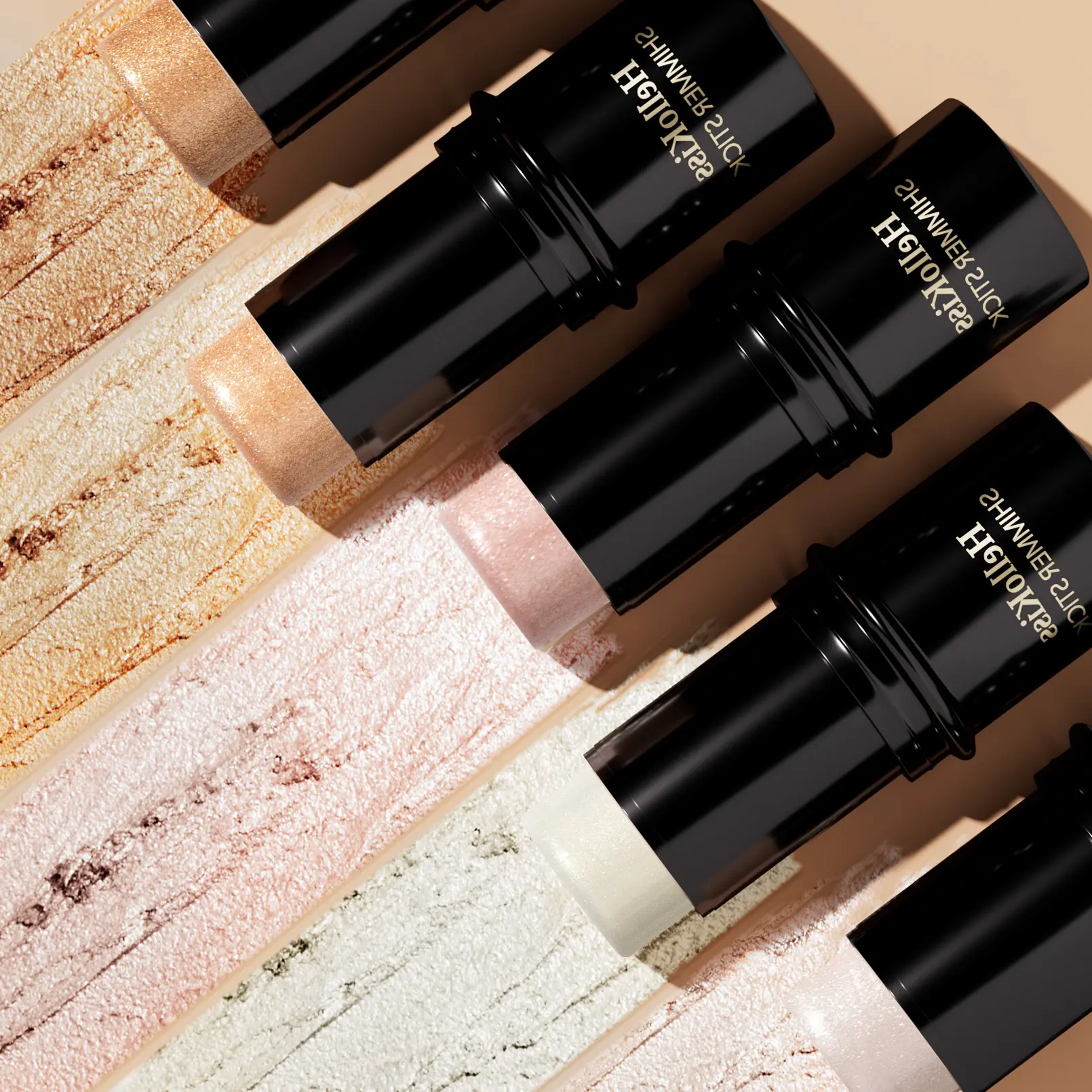 Waterproof Shimmer Face Bronzer 15 Color Highlighters Glitter Corrector Contour Illuminator Stick Creamy Blush Makeup Cosmetics