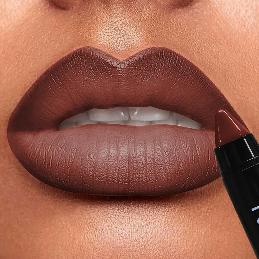 15 Colors Nude Velet Matte Lipstick Pencil Waterproof Long Lasting Red Brown Pink Lip Liner Pen Non-Stick Cup Makeup Lip Tint Pe