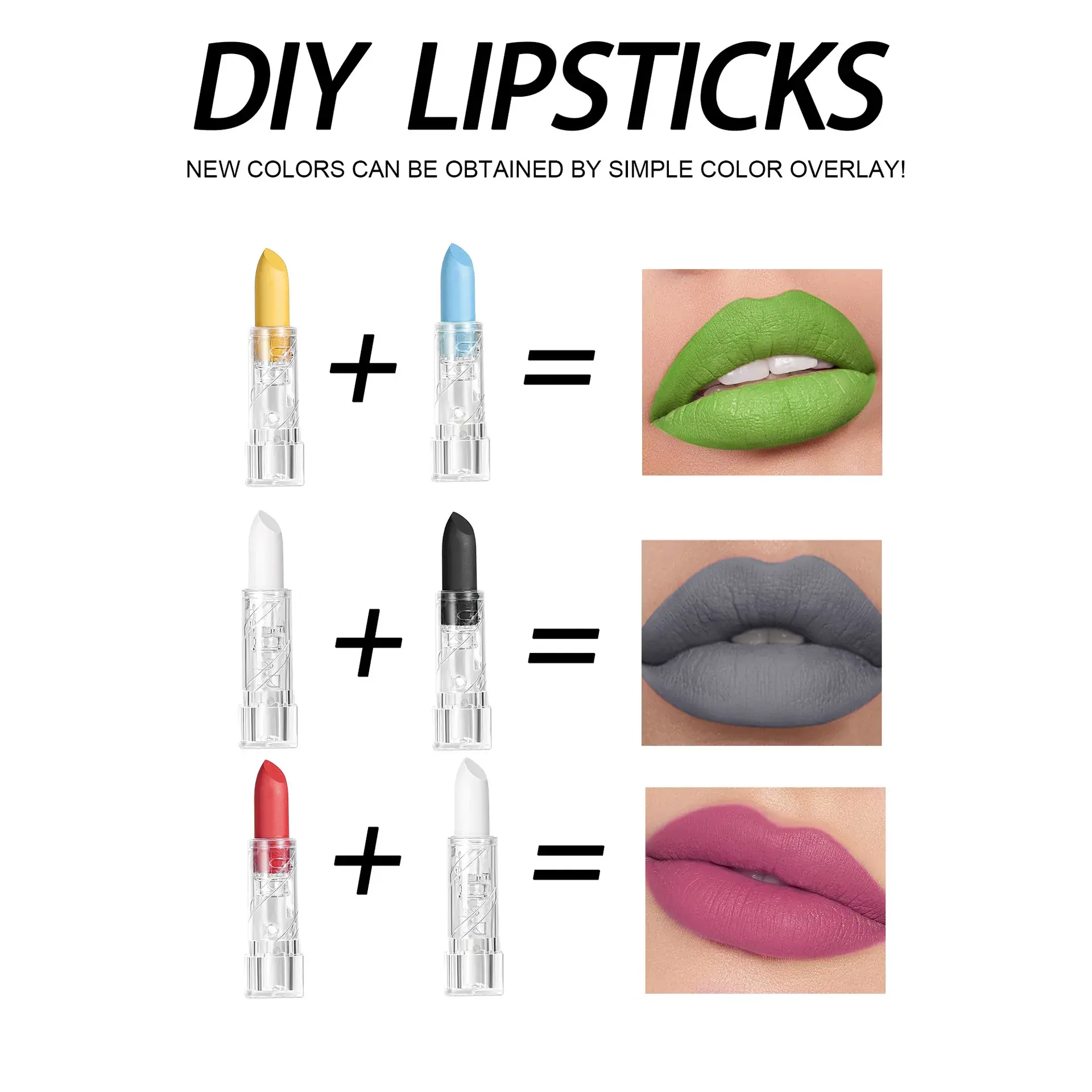 8PCS Halloween Matte Lipstick Set Dark Black Vampire Yellow Velvet Lipsticks for Face Body Painting Creative DIY Makeup Cosmetic