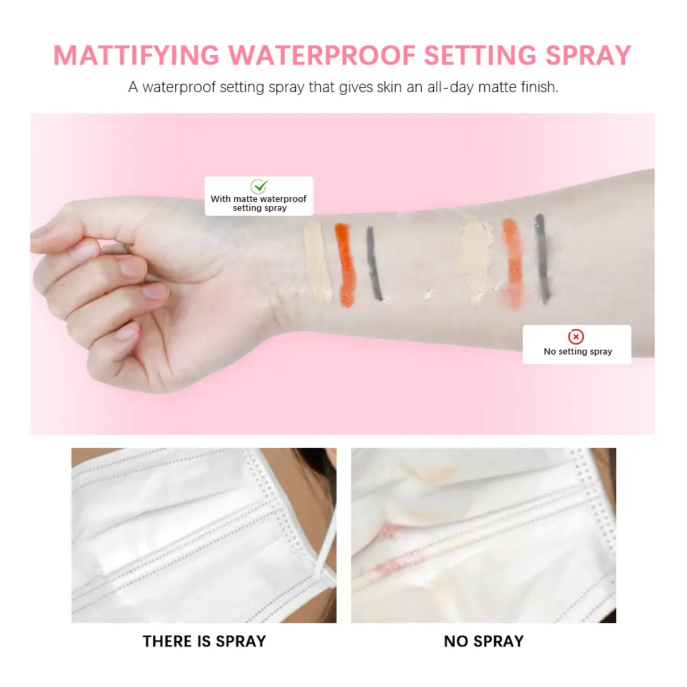 Oil Control Setting Powder Spray Set Matte Base Makeup Control Oil Waterproof Make-up Fixer Spray Hide Pores Setting Powder
