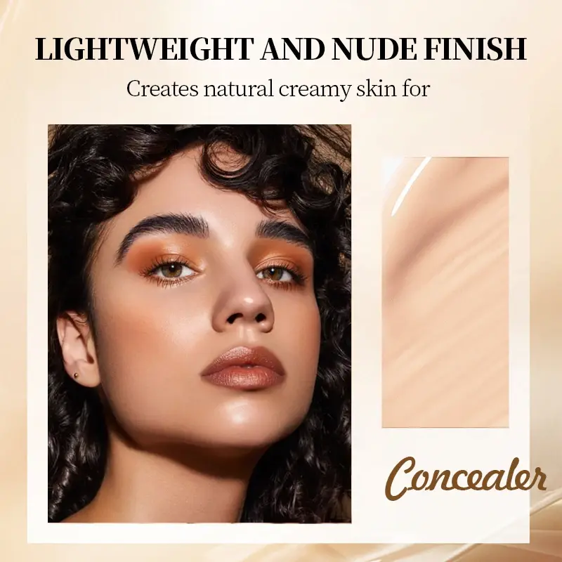 OCHEAL Mini Concealer Foundation - Liquid Cover for Acne Spots & Dark Circles Waterproof Oil-Control Cream for Even Skin Tone