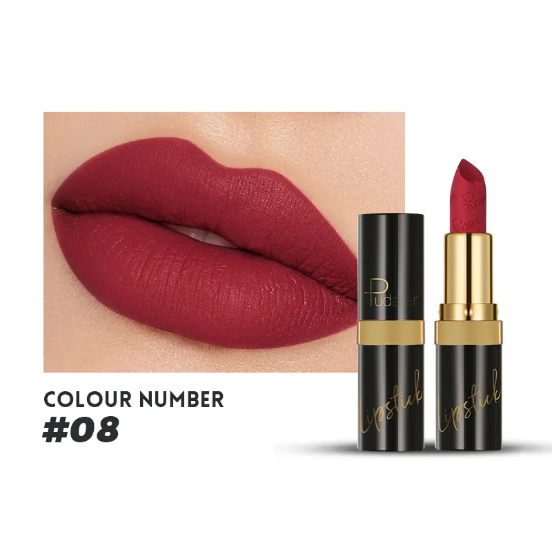 Matte velvet mist lipstick, waterproof and sweat-proof with easy color application, ideal as a gift for female friends