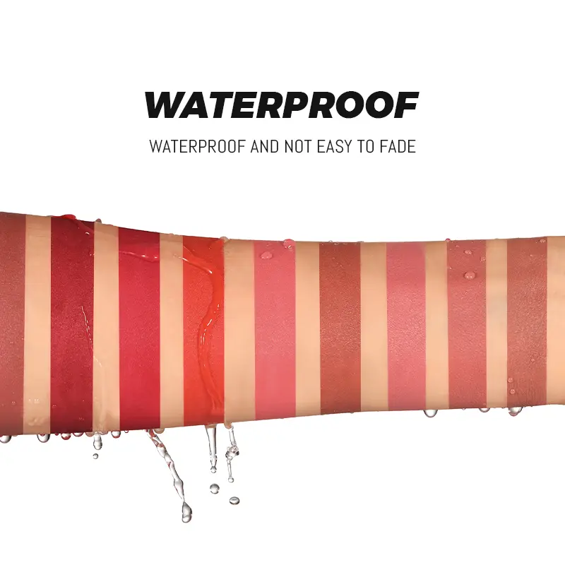Matte velvet mist lipstick, waterproof and sweat-proof with easy color application, ideal as a gift for female friends