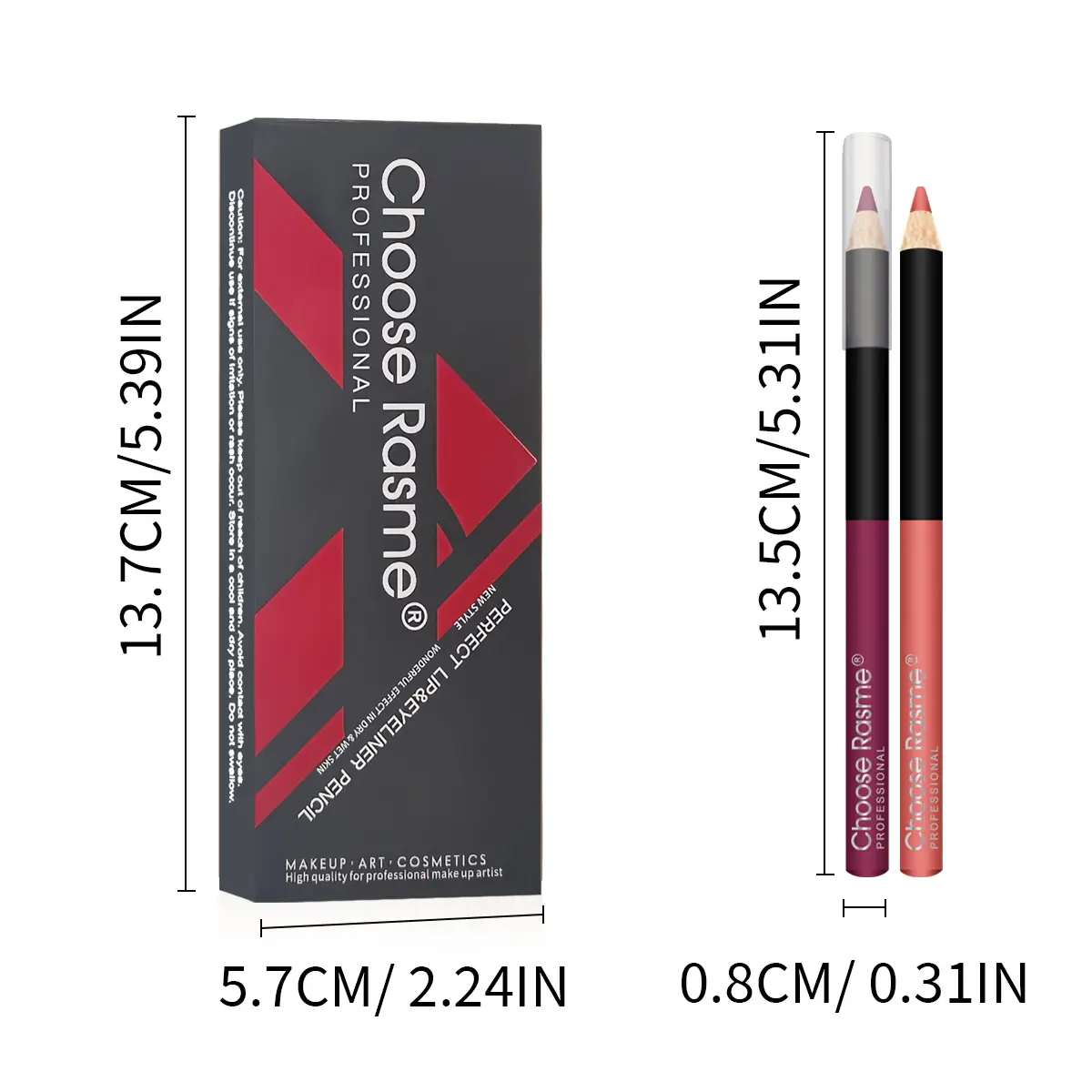 12PCS lipliner Set Pencil Lipstick Durable Waterproof Sweat proof Lipstick Lipliner Lipstick Set