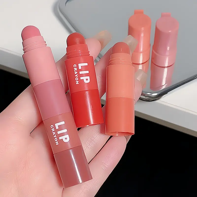 4 in 1 Red Matte Lipstick Crayon Kit Combo Pink Lip Tint Velvet Sexy Red Moisturizing Lipstick Pen Waterproof Lasting Lip Makeup