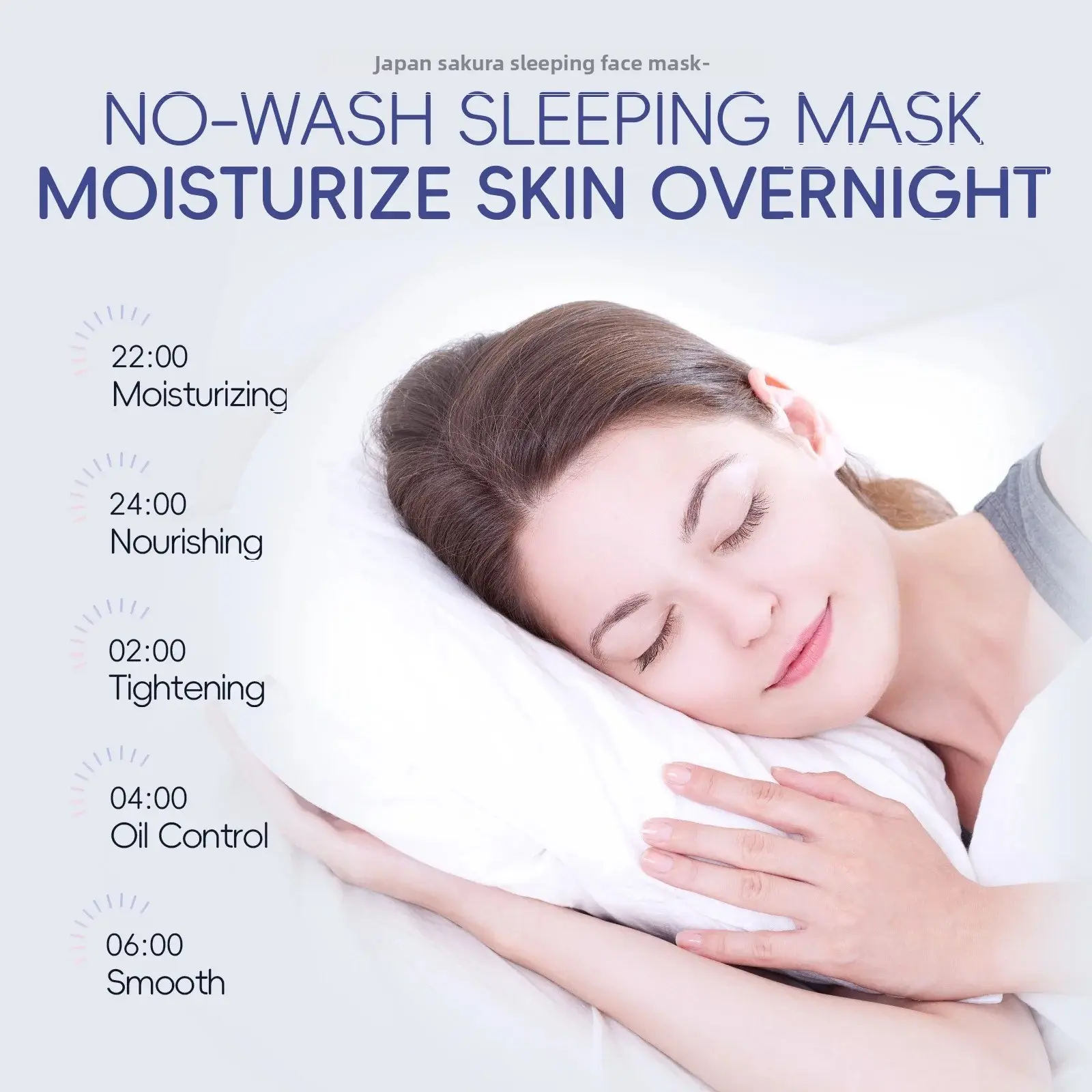 10/20 PCS LAIKOU Moisturizing Facial Mask Hydrating Sleeping Face Sheet Masks Repairing & Nourishing Night Face Mask Skin Care