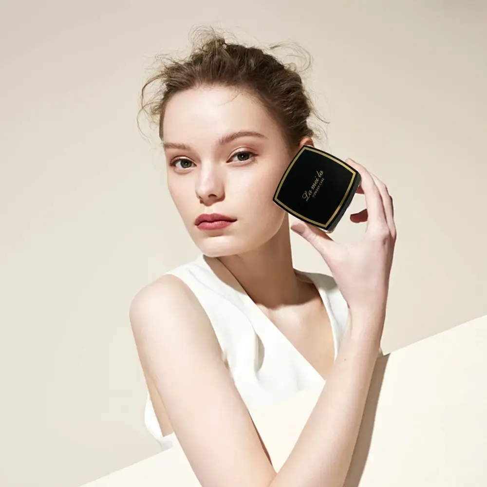 Long Lasting Matte Setting Powder Oil Control Pore Minimizing Flawless Makeup Portable Facial Powder for Smooth Skin Finish