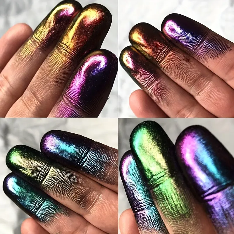 Single Color Chameleon Eyeshadow Powder, Neutral Makeup, Pearl Glitter Highlighter, Halloween Makeup, Festival Gift,