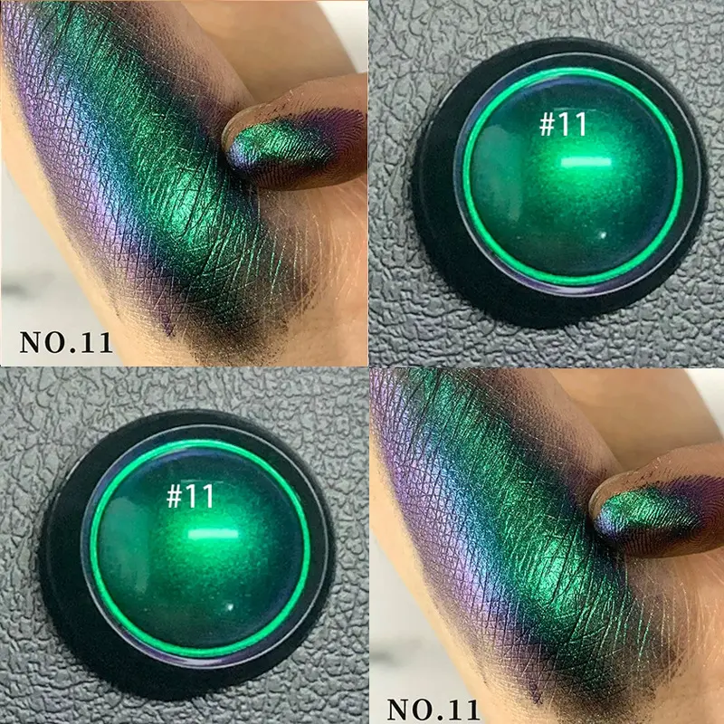 Single Color Chameleon Eyeshadow Powder, Neutral Makeup, Pearl Glitter Highlighter, Halloween Makeup, Festival Gift,