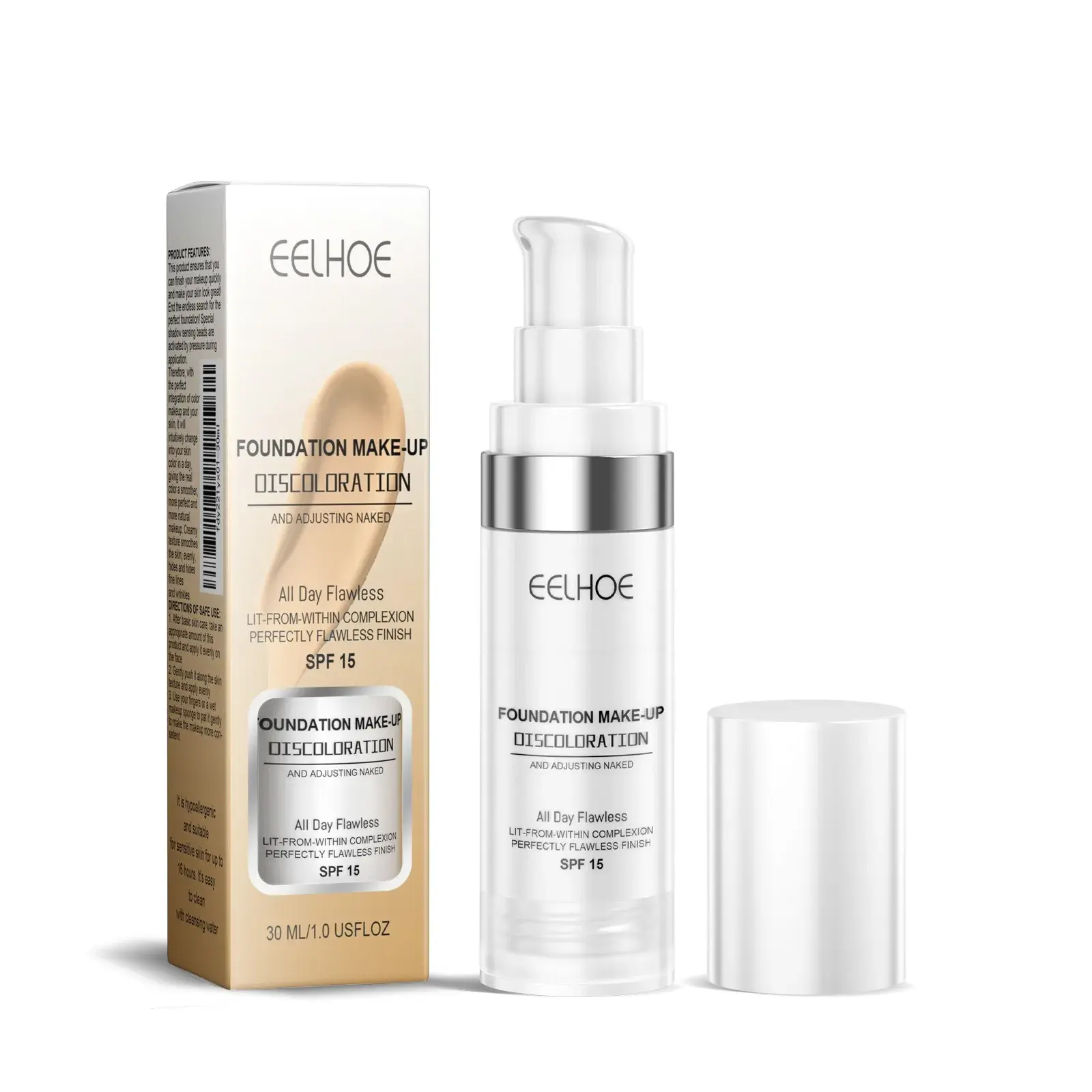 Color Changing Foundation Makeup Concealer Long Lasting Moisturizing Nourishing Oil-Control Skin Face Base Cosmetics