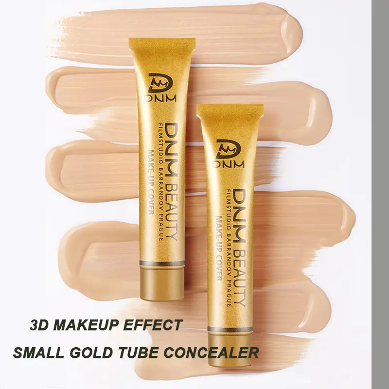 Gold Tube Concealer Face Concealer Long Lasting makeup Cover Dark Circles Acne Pores Contour Concealer Cream Foundation Makeup