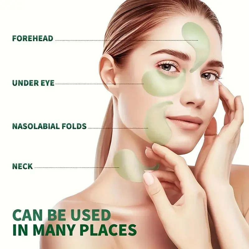 60pcs Seaweed Hyaluronic Acid Eye Masks Collagen Eye Patches for Dark Circle Reduction Facial Care Beauty Skincare Products