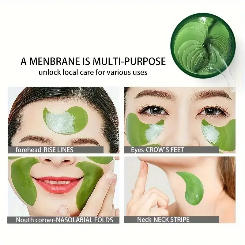 60pcs Seaweed Hyaluronic Acid Eye Masks Collagen Eye Patches for Dark Circle Reduction Facial Care Beauty Skincare Products