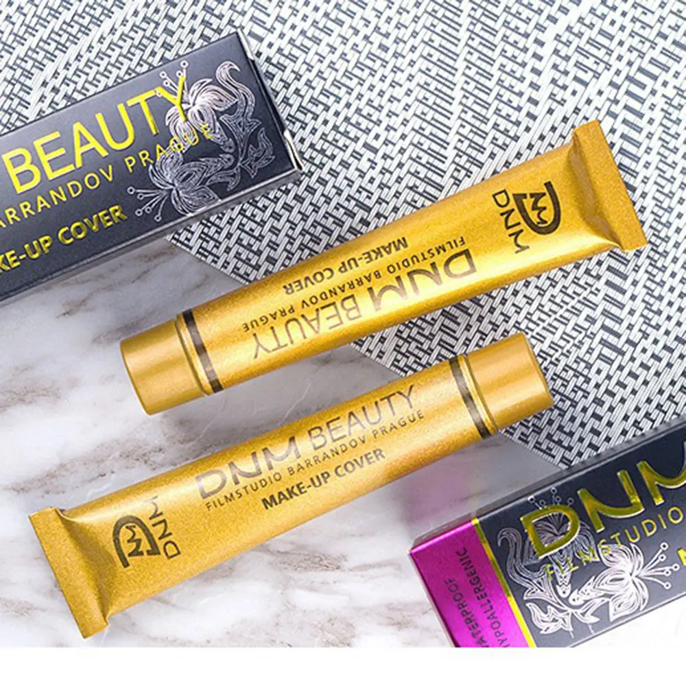 Gold Tube Concealer Face Concealer Long Lasting makeup Cover Dark Circles Acne Pores Contour Concealer Cream Foundation Makeup