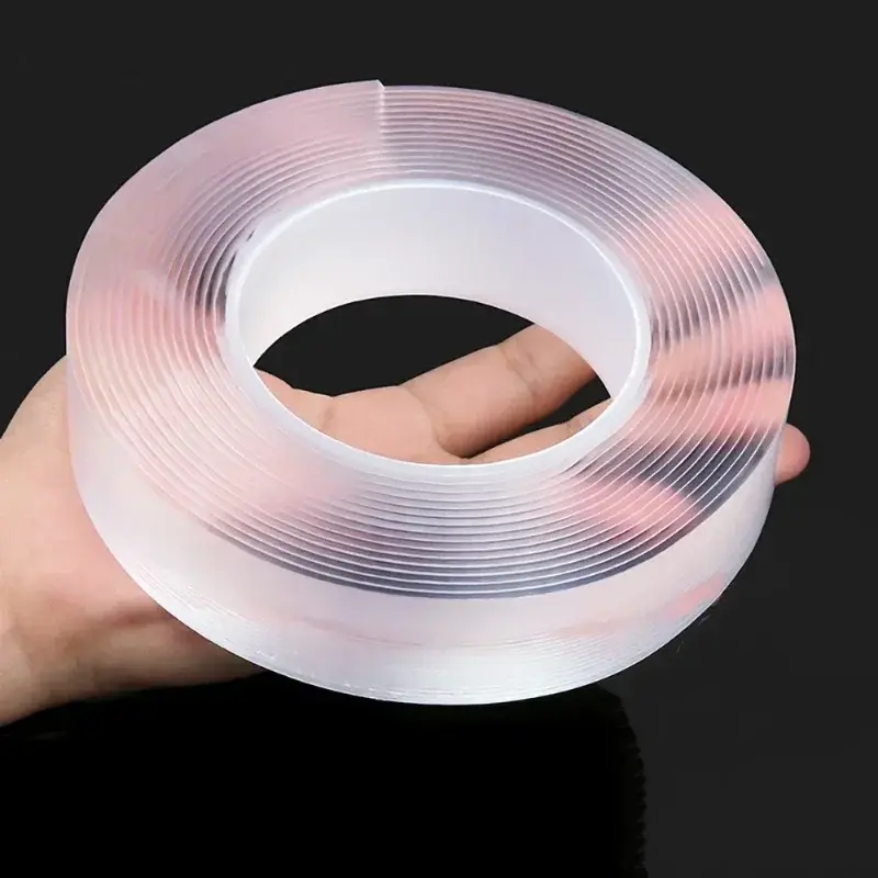Ultra-Strong Nano Double-Sided Tape Thick Transparent Waterproof High Viscosity Multipurpose Reusable Gel Grip Tape