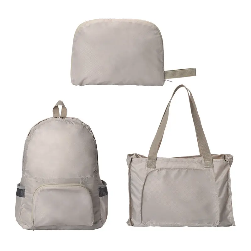 Dual purpose foldable travel backpack skin bag for outdoor sports, splash proof, lightweight backpack for hiking, travel bag