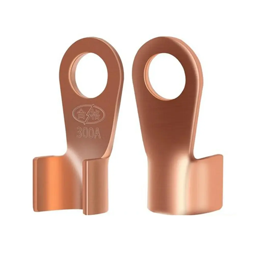 10/50PCS Copper OT Terminal Non-Insulated Wire Connector Bare Electrical Cable Terminals Lug Battery Ring Crimp Terminal 10-400A