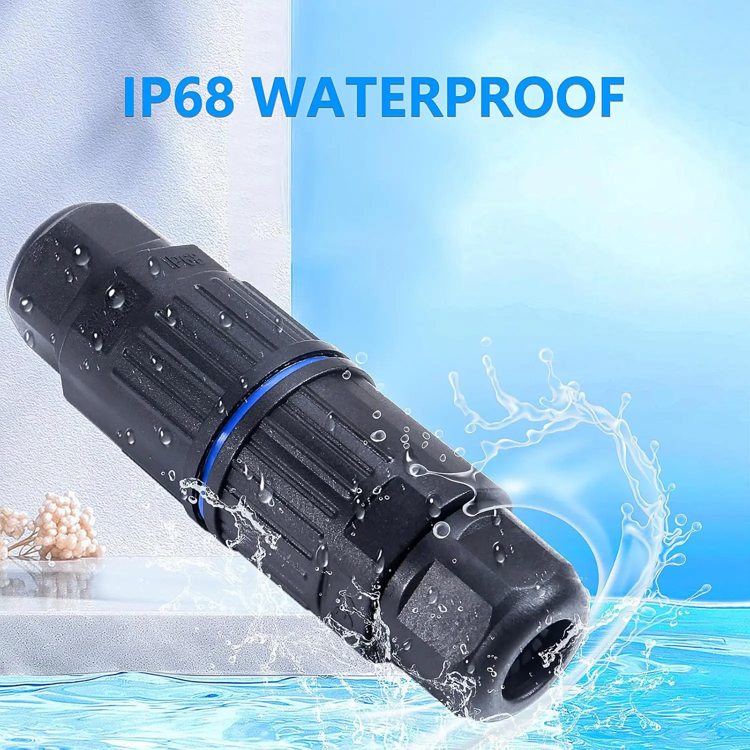 1pc IP68 Waterproof Electrical Cable Connector Waterproof Wire Connectors with Replaceable Lever Wire Connectors