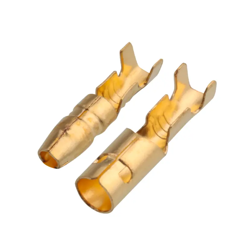 25/50/100sets 4.0 bullet Crimp terminal   car electrical wire connector diameter 4mmFemale + Male + Case Cold press terminal  
