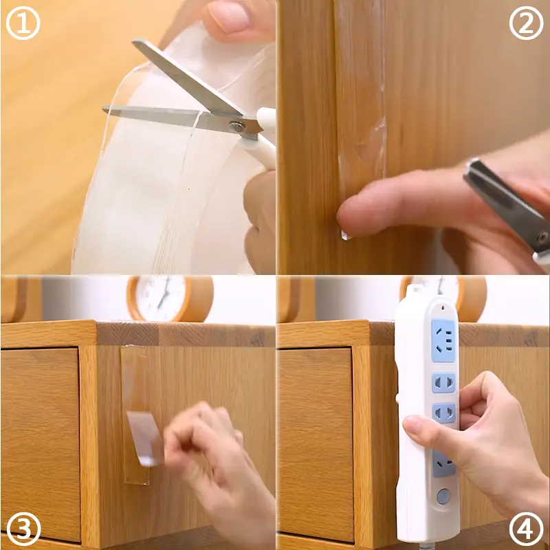 Nano Tape Super Strong Double Sided Tape Extra Strong Adhesive Non-slip Tape Waterproof Transparent Tape for Kitchen Bathroom