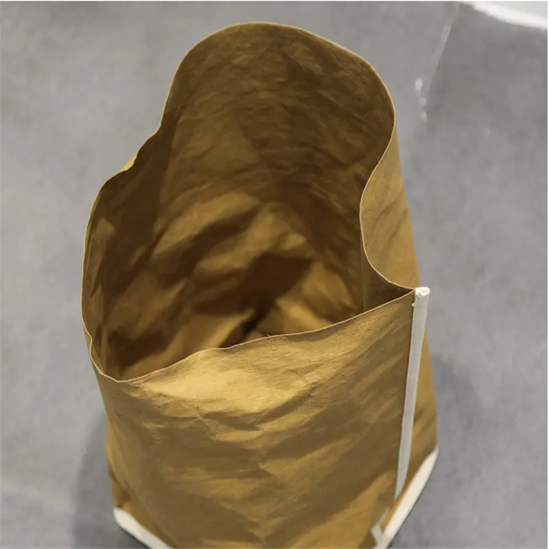 DINYAO Thickening Cowhide Paper Bag Eco-friendly Foldable Washable Home Storage Bag for Plants, Fruits and Vegetables
