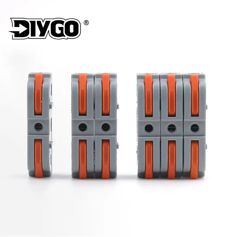 5PCS Lever Fast Wire Connectors Connect Electrical Universal Splicing Compact Inline Push-in Home Terminals Block 412/413 SPL
