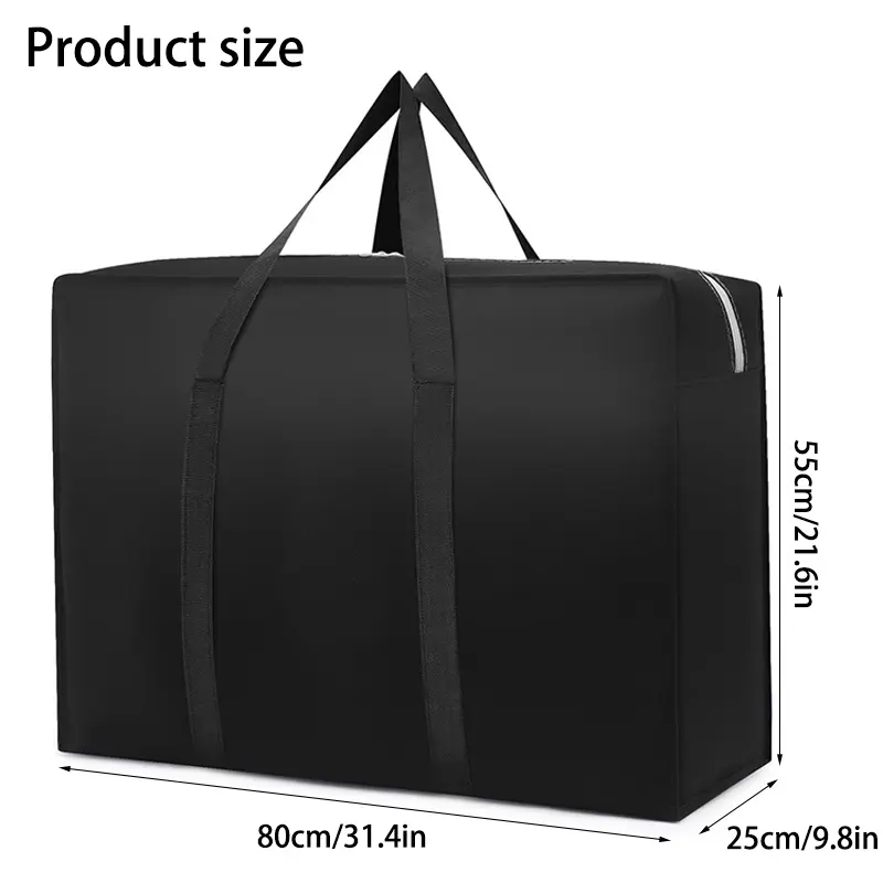 Extra Large Waterproof Moving Luggage Bags solid color large capacity clothes organizing bag Home Storage organizing Tool