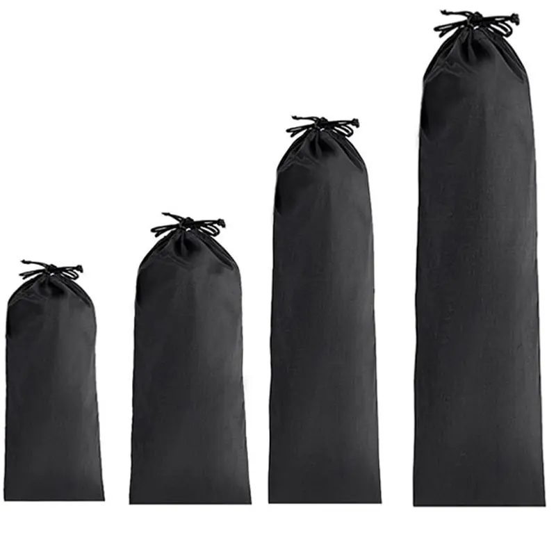 3 Pcs/Lot DINYAO Oxford Black Drawstring Bags Waterproof High Quality Dust Sacks Long Strip Household Goods Storage Pouches