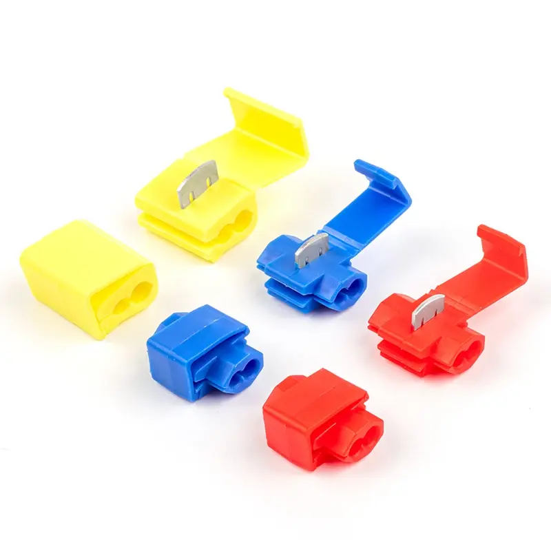 25PCS Quick Splice Terminals Wire Cable Connectors Scotch Lock Electric AWG 22-18 Crimp Non Destructive Without Breaking Line