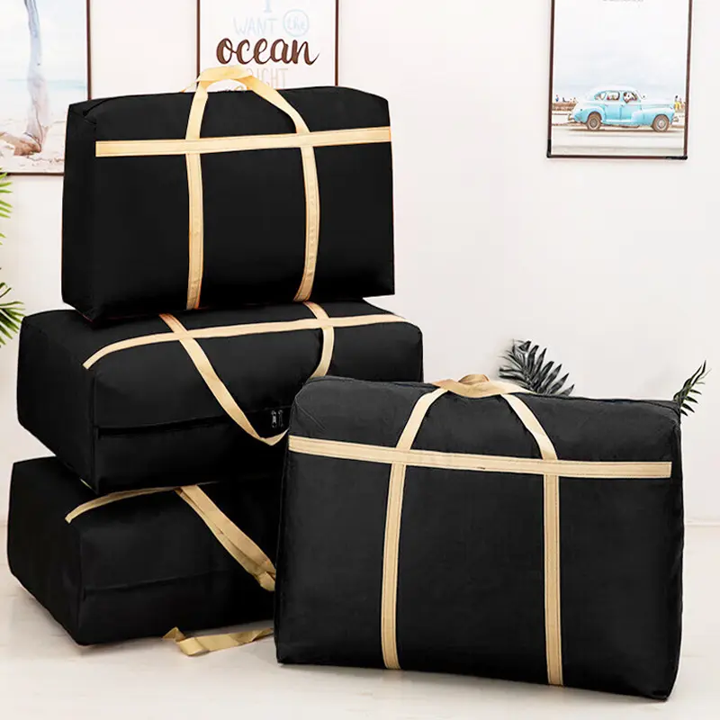 Travel bags household quilts storage bags dust proof large capacity dormitory moving artifact student luggage padded woven bags
