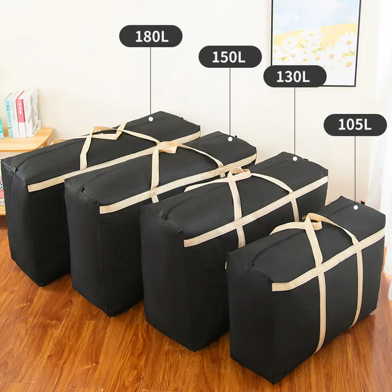 Travel bags household quilts storage bags dust proof large capacity dormitory moving artifact student luggage padded woven bags