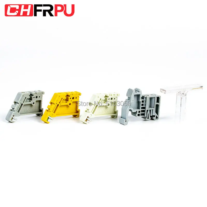 E/UK and EW 35  UK and SAK Terminal Blocks Din Rail End Bracket KLM-A Terminal Strip Marker Carrier Holder