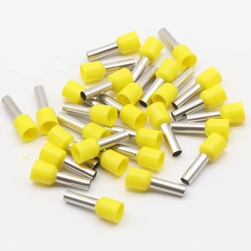 E6012 Tube insulating terminals 6MM2 100PCS/Pack Cable Wire Connector Insulating Crimp Terminal Insulated Connector E-