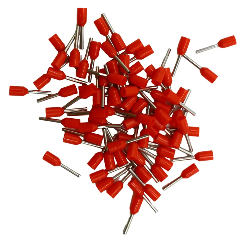 100Pcs Electric Wire Conector Crimp Connectors Wire Terminal Connector Cable Terminals End Crimps Insulated Assortment