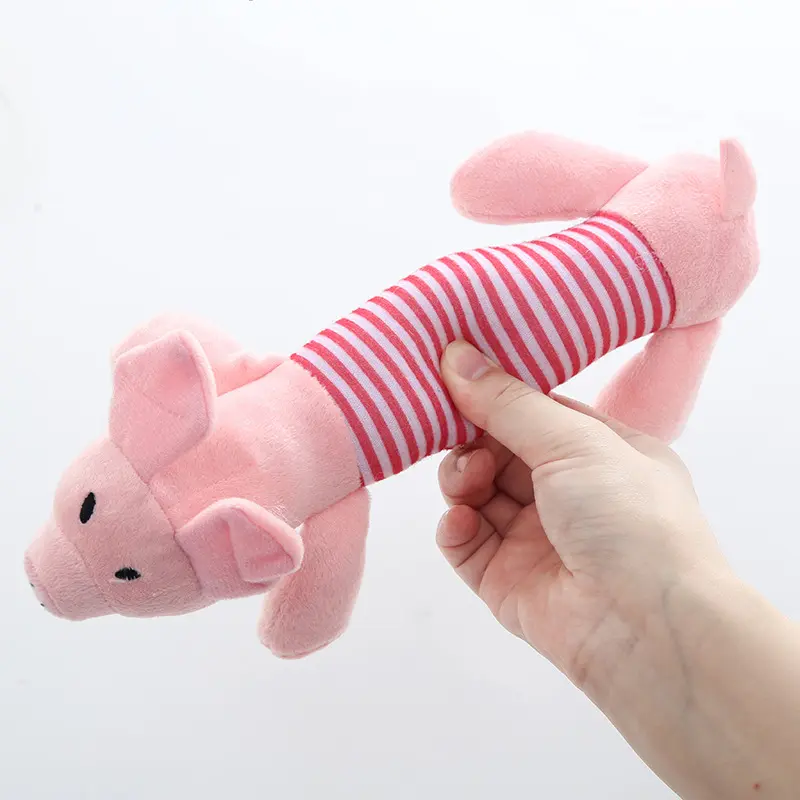 Plush Pet Dog Toy Chew Squeak Toys For Dogs Supplies Fit for All Puppy Pet Sound Toy Cute Elephant Duck Pig Plush Toys For Pets