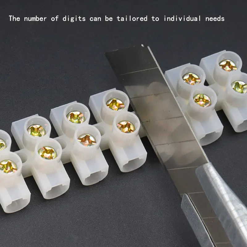 12 Position Plastic Terminal Block Wire Connector Screw Electric Barrier Strip X3-0512 X3-1012 X3-2012 X3-3012 X3-6012