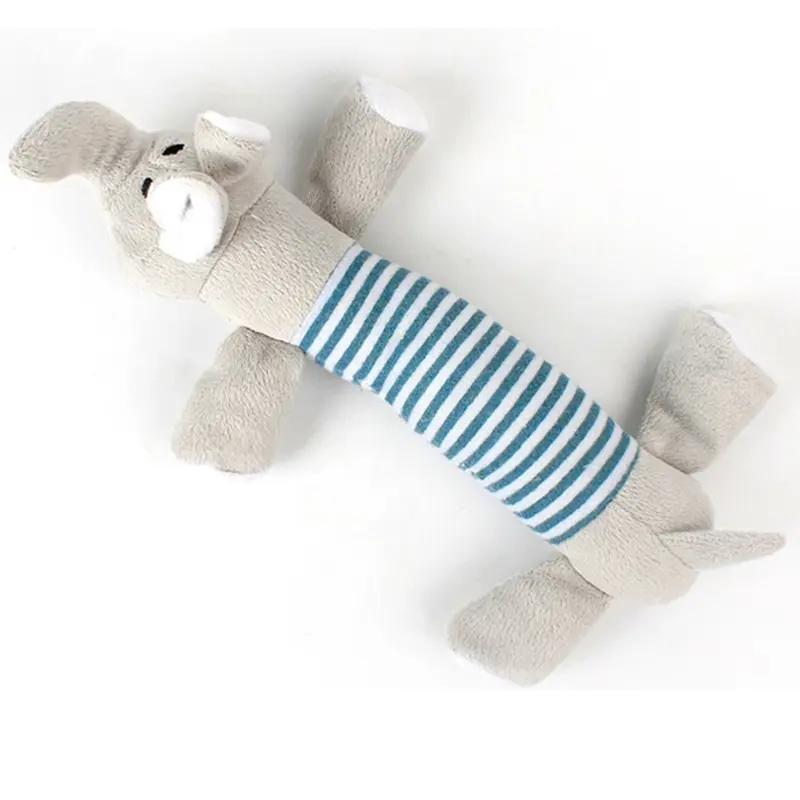 Plush Pet Dog Toy Chew Squeak Toys For Dogs Supplies Fit for All Puppy Pet Sound Toy Cute Elephant Duck Pig Plush Toys For Pets