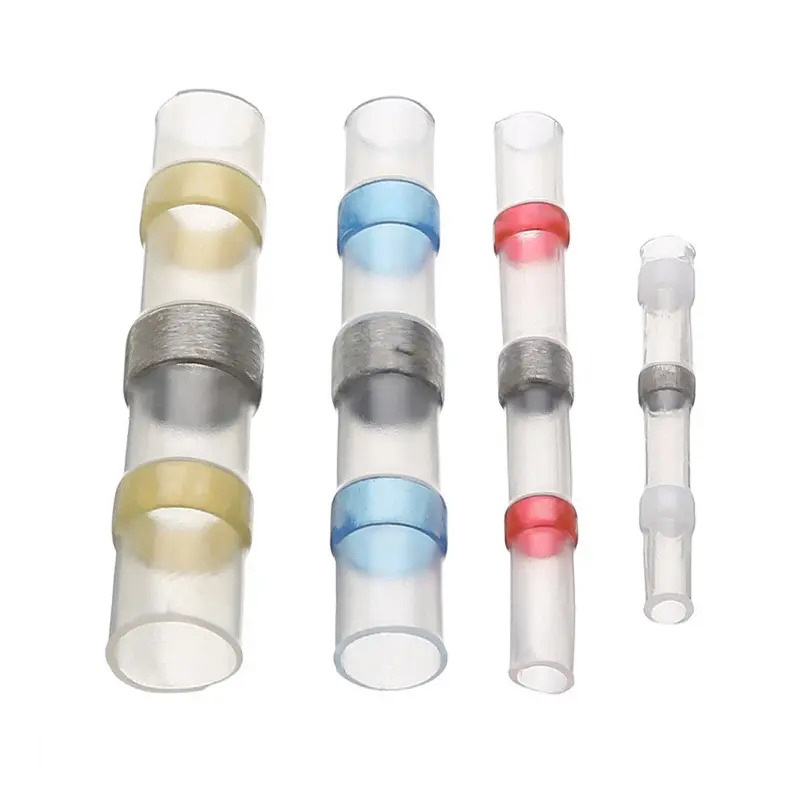 50/100/200Pcs Waterproof Solder Seal Heat Connector Shrink Butt Connectors Lug Terminals Electrical Wire Car Insulated Terminal