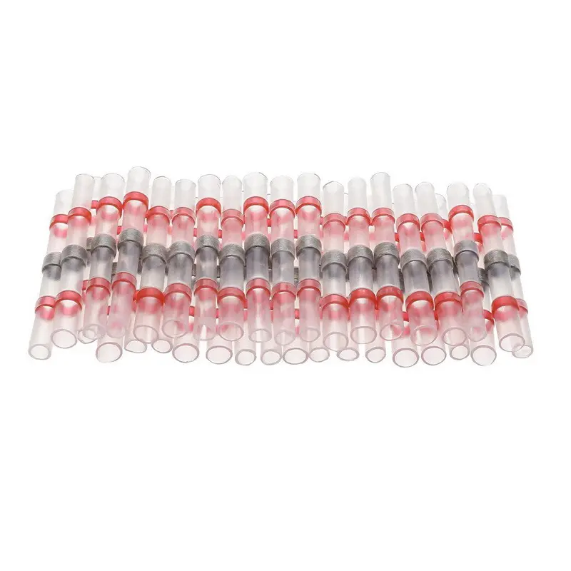50/100/200Pcs Waterproof Solder Seal Heat Connector Shrink Butt Connectors Lug Terminals Electrical Wire Car Insulated Terminal