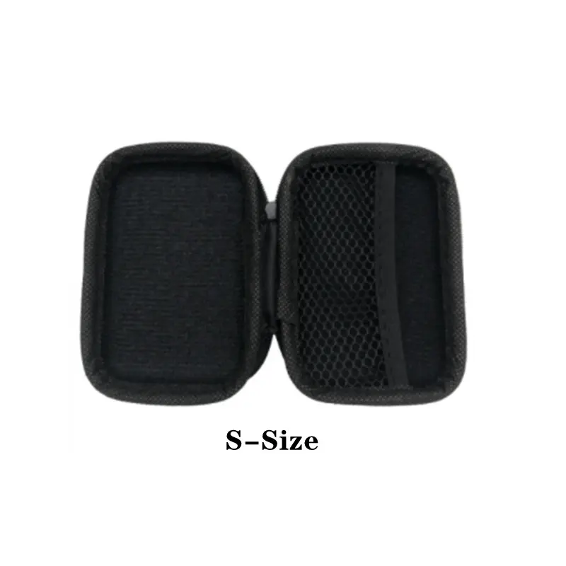 1/2pcs Portable Eva Storage Bag Zipper Pouch Mobile Phone Charger Protection Bag Mobile Hard Disk Bag U Disk Data Cable Storage