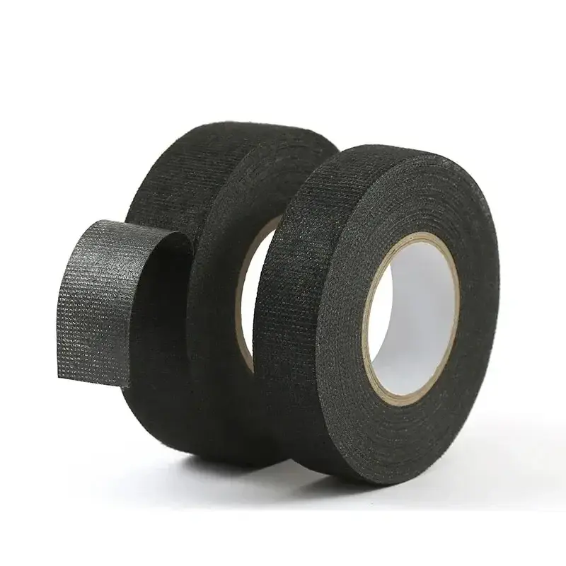 Heat Resistant Flame Retardant Tape 15 Meter Wiring Harness Adhesive Cloth Tape for Car Cable Harness Wiring Loom Protection