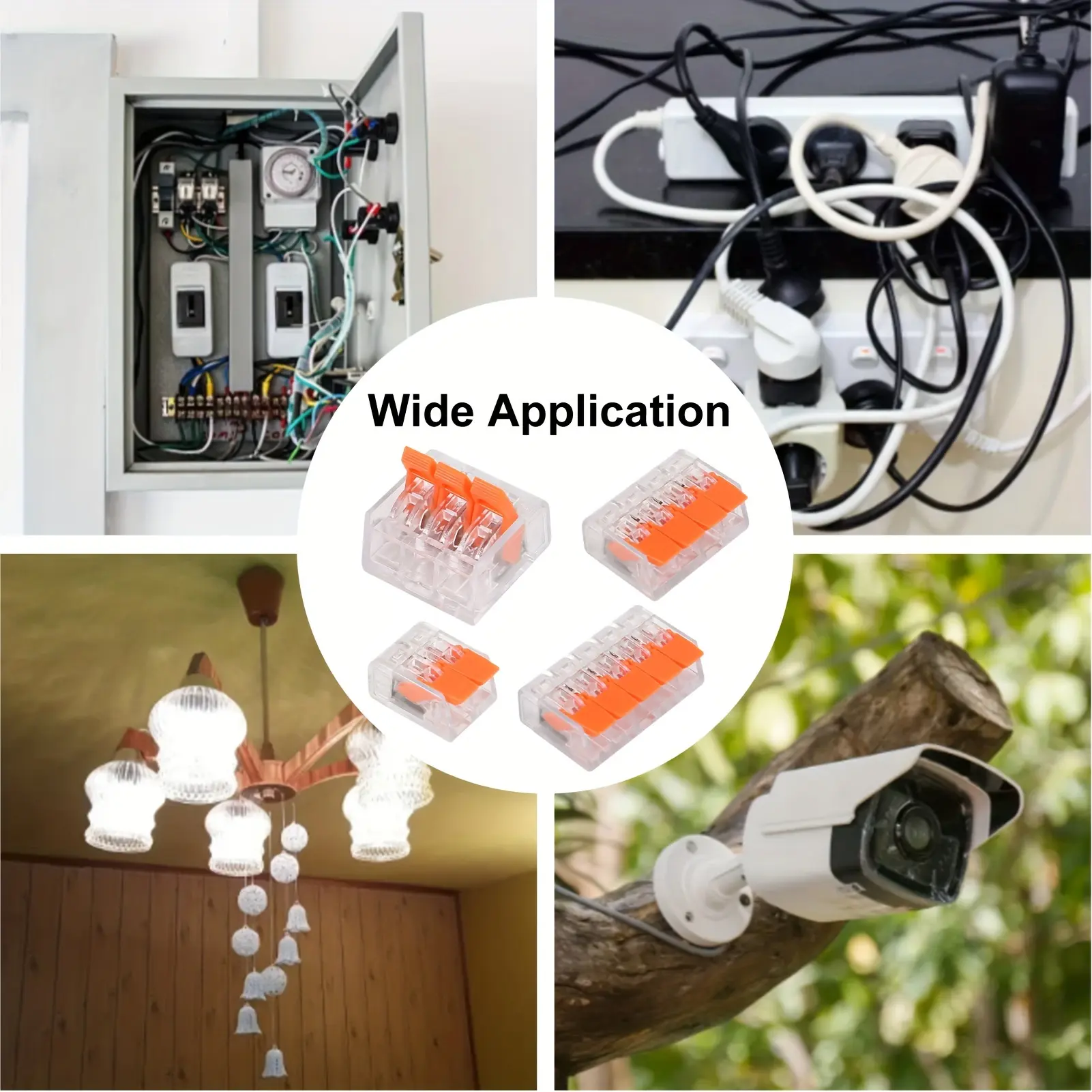 35pcs 211 Electric Lever Wire Connector 2 Port 3 Port 4 Port 5 Port Cable Clip  Mini Quick Wire Terminal Connector