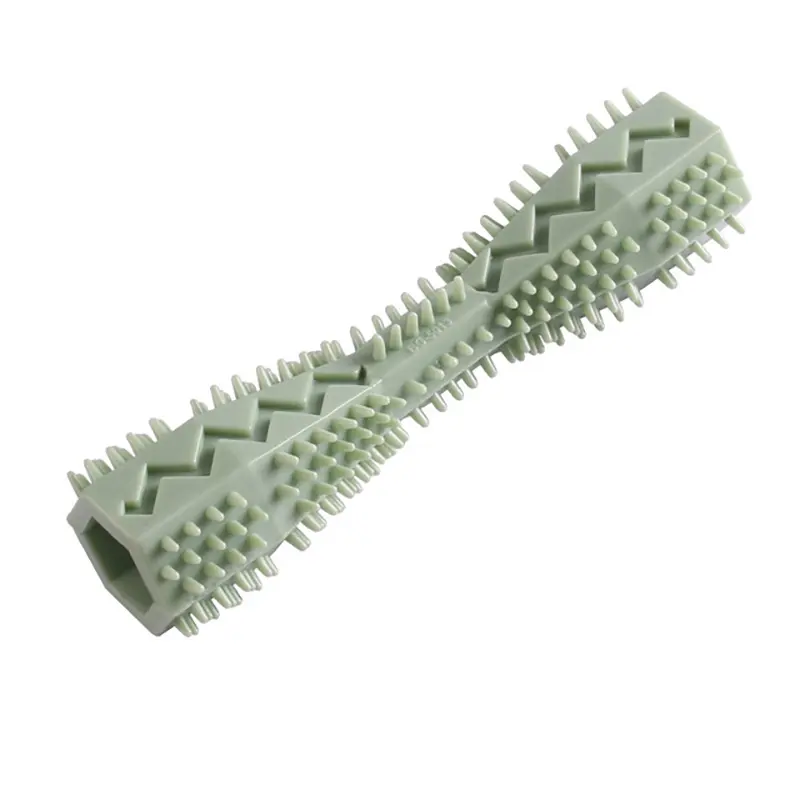 Pet Supplies Dog chew stick Bite resistant pet fun leaky food TPR Material Dog Toothbrush Grinding Teeth Cleaning Stick