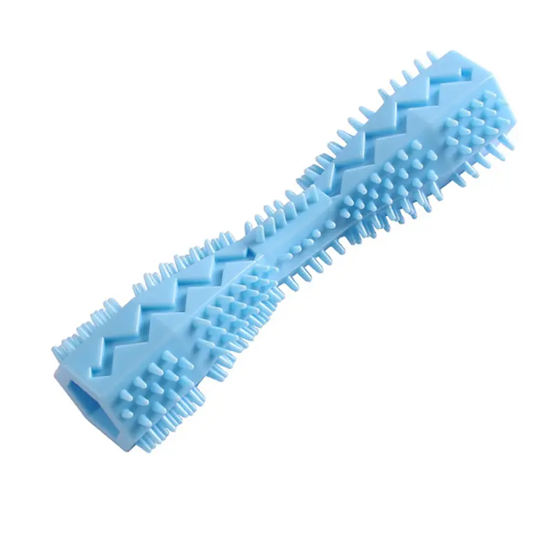 Pet Supplies Dog chew stick Bite resistant pet fun leaky food TPR Material Dog Toothbrush Grinding Teeth Cleaning Stick
