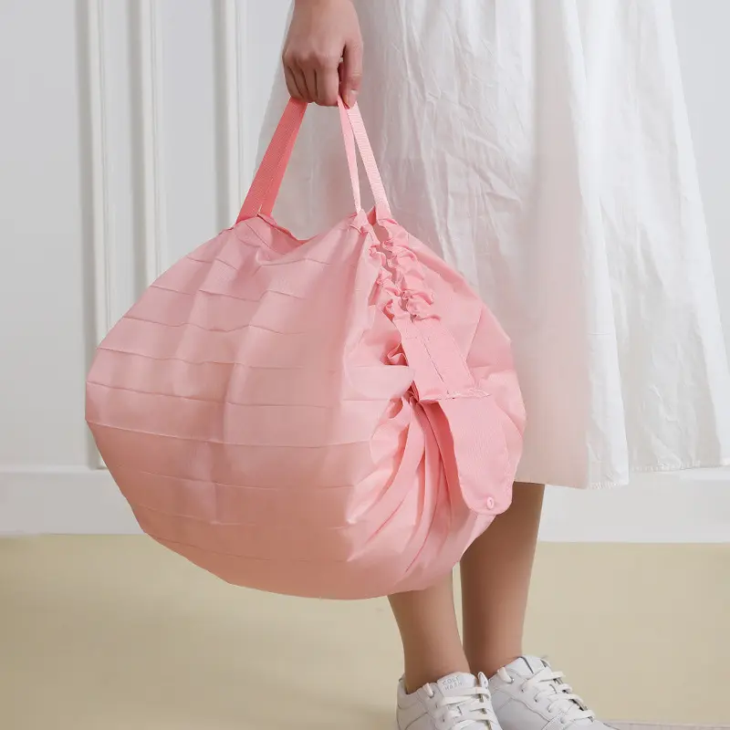 Foldable Shopping Bag for Women Crossbody Bag Nylon Handbag Ultra Lightweight Tote Bags Large Capacity Travel Beach Storage Pack