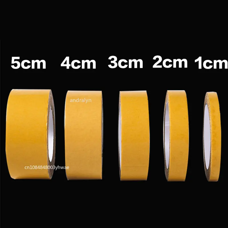 1Roll  Double Sided Tape High Viscosity Grid Fiber Transparent Double Sided Tape Sticky Waterproof  Adhesive Fiber Mesh Tapes