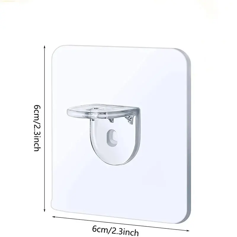 4/10pcs Wardrobe Divider Brackets Non-Marking Sticky Kitchen Cabinet Divider Brackets Anti-Side Slip Layer Support Brackets