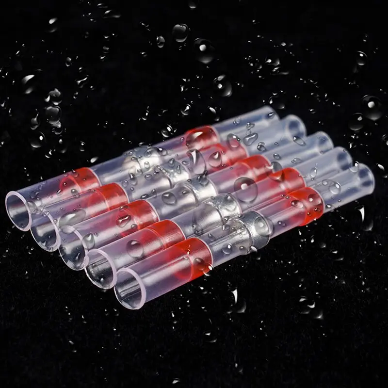 Solder Ring Terminal Sealed Heat Shrink Tube Wire Connector Heat Shrink Quick Terminal Waterproof Quick Butt Connector